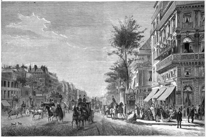 Framed Print : Paris Boulevards Framed Print : Paris Boulevards