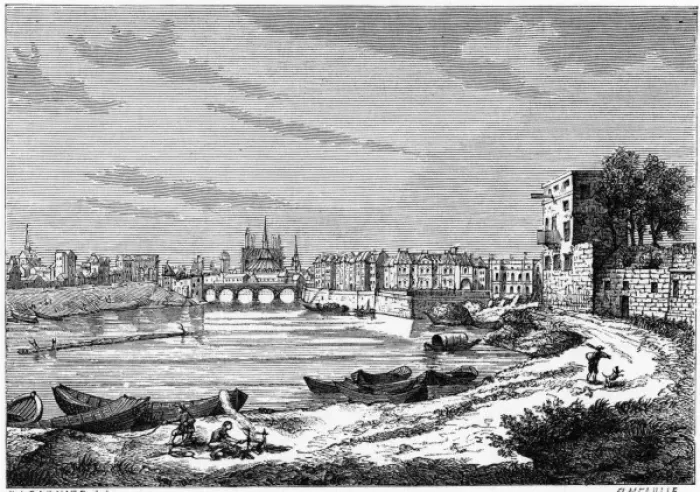Framed Print : PARIS C17. Paris viewed from the east, with Notre-Dame conspicuous on the skyline Framed Print : PARIS C17. Paris viewed from the east, with Notre-Dame conspicuous on the skyline