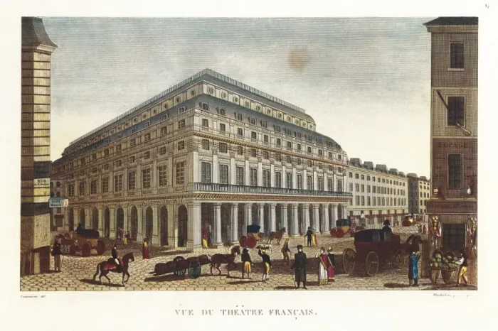 Framed Print : Paris. Com餩e-Fran硩se (early 19th c). Etching Framed Print : Paris. Com餩e-Fran硩se (early 19th c). Etching