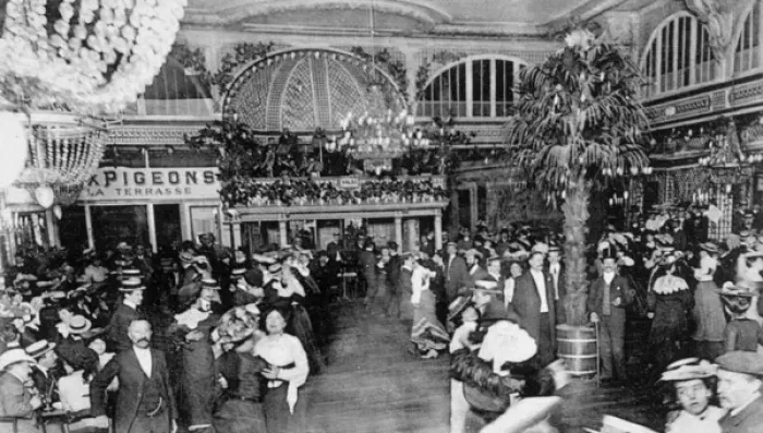 Framed Print : Paris Dance Hall 1898 Framed Print : Paris Dance Hall 1898