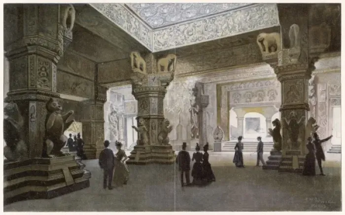 Framed Print : Paris Exhib Temple 1900 Framed Print : Paris Exhib Temple 1900