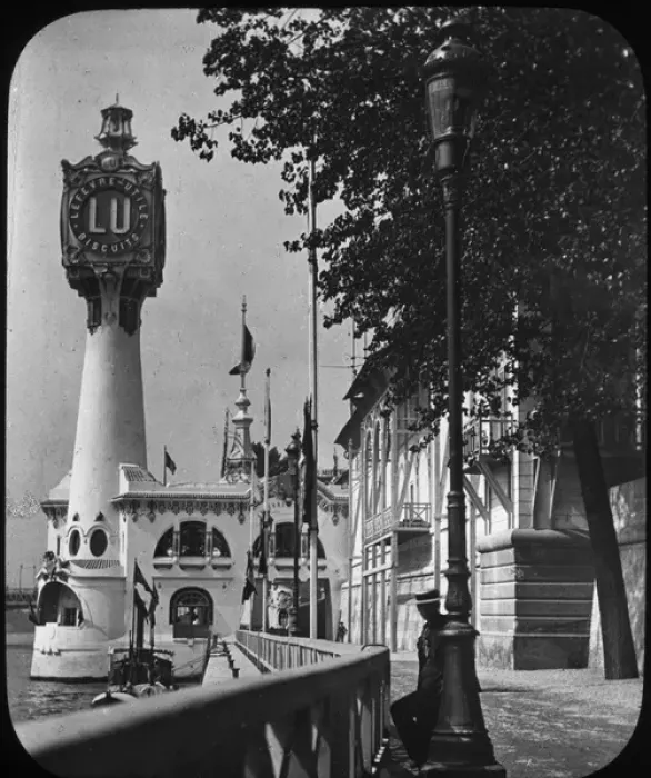 Framed Print : Paris Exhibition of 1889 - Quai de Billy Framed Print : Paris Exhibition of 1889 - Quai de Billy