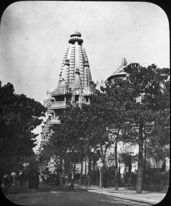 Framed Print : Paris Exhibition of 1889 - Round the World Exterior Framed Print : Paris Exhibition of 1889 - Round the World Exterior