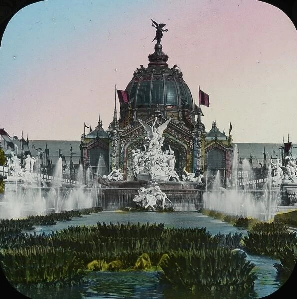 Paris Exhibition 1900 - The Dome and Fountains