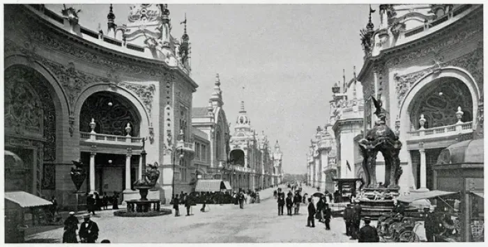 Framed Print : Paris Exhibition - Esplanade des Invalides 1900 Framed Print : Paris Exhibition - Esplanade des Invalides 1900
