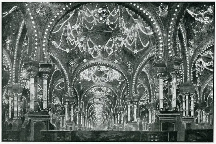 Framed Print : Paris Exhibition - Interor of the Hall of Illuminations 1900 Framed Print : Paris Exhibition - Interor of the Hall of Illuminations 1900