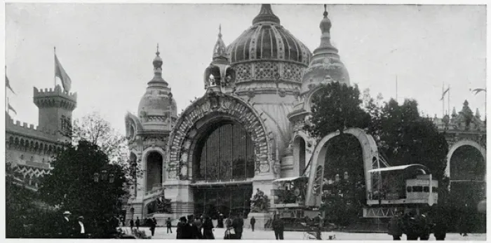 Framed Print : Paris Exhibition - Palace of mines and metallurgy 1900