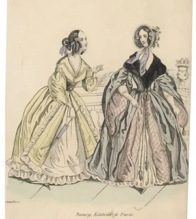 Framed Print : Paris Fashions ?1840 Framed Print : Paris Fashions ?1840