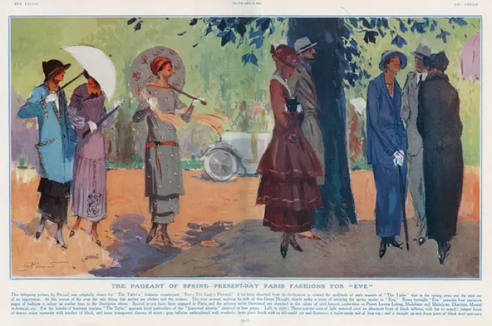 Framed Print : Paris Fashions, 1924 by drawn by Peroud Framed Print : Paris Fashions, 1924 by drawn by Peroud