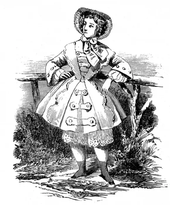 Framed Print : Paris fashions for September, 1851 Framed Print : Paris fashions for September, 1851