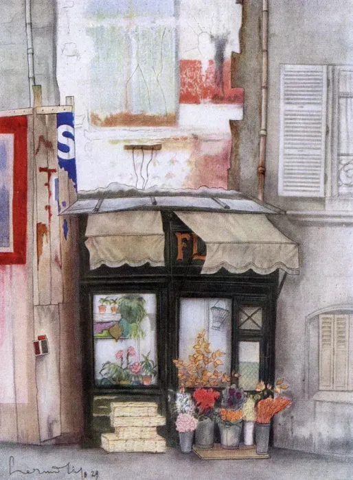 Framed Print : PARIS FLORIST SHOP Framed Print : PARIS FLORIST SHOP