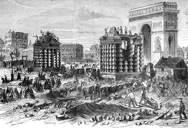 Paris, France - Barriers destroyed