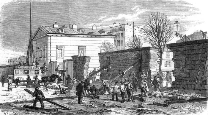 Framed Print : Paris, France - Barriers Destroyed Framed Print : Paris, France - Barriers Destroyed