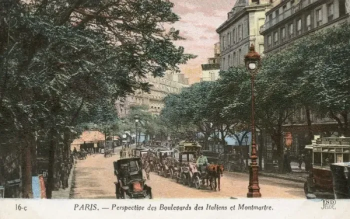 Framed Print : Paris, France - Boulevard des Italiens Framed Print : Paris, France - Boulevard des Italiens