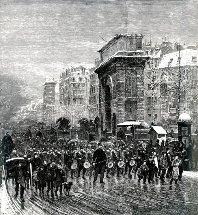 Framed Print : Paris, France - Boulevards - Le Regiment qui Passe Framed Print : Paris, France - Boulevards - Le Regiment qui Passe