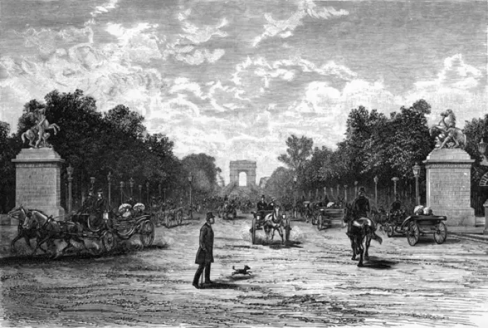 Framed Print : Paris, France - Champs-Elysees Framed Print : Paris, France - Champs-Elysees