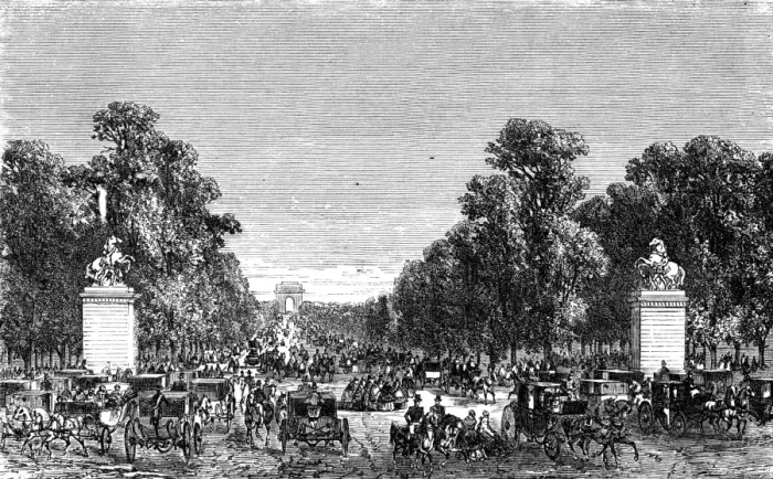 Framed Print : Paris, France - Champs Elysees from Place de la Concorde Framed Print : Paris, France - Champs Elysees from Place de la Concorde