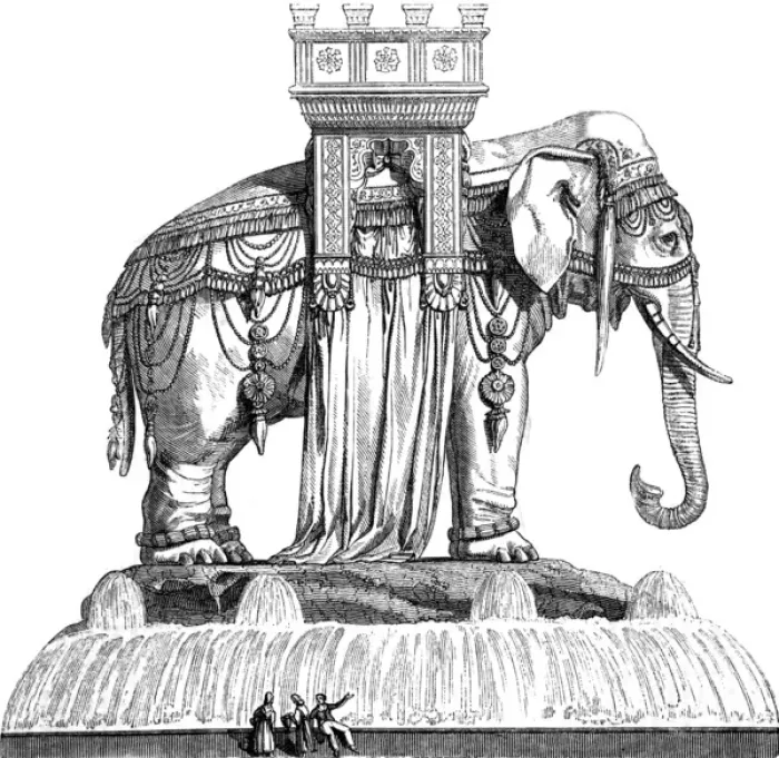 Framed Print : Paris, France - Elephant de la Place de la Bastille Framed Print : Paris, France - Elephant de la Place de la Bastille