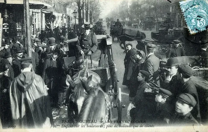 Framed Print : Paris, France - Female Coachman Mme Dufaut Framed Print : Paris, France - Female Coachman Mme Dufaut