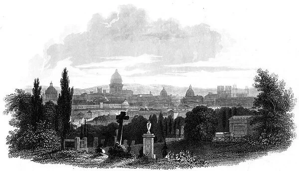 Paris, France - General View from the Pere Lachaise Cemetery