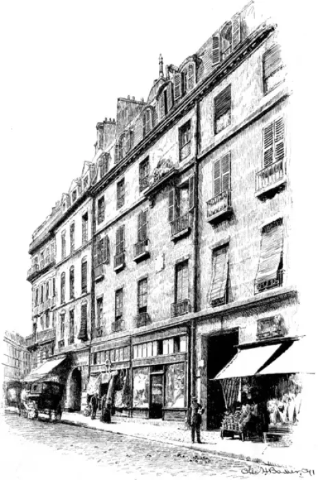 Framed Print : Paris, France - General View from Rue de l Ancienne Comedie Framed Print : Paris, France - General View from Rue de l Ancienne Comedie