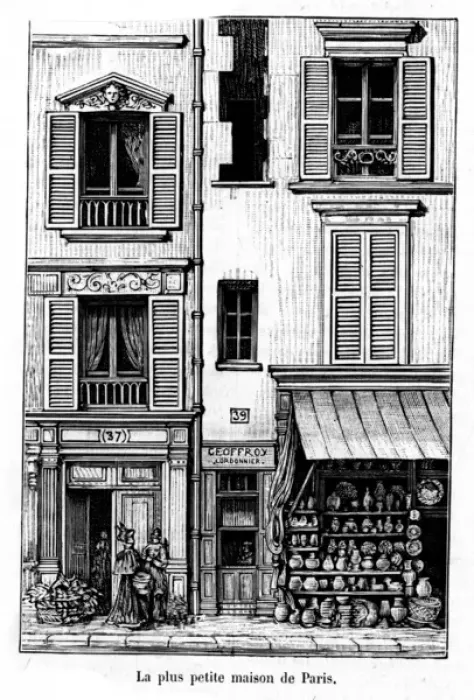 Framed Print : Paris, France - General View, The Smallest House Framed Print : Paris, France - General View, The Smallest House