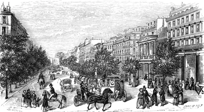 Framed Print : Paris, France - Grands Boulevards, Montmartre Framed Print : Paris, France - Grands Boulevards, Montmartre