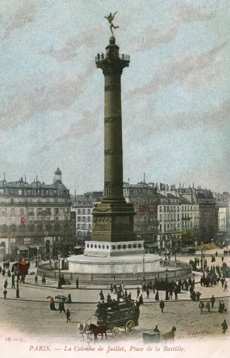 Framed Print : Paris, France - La Colonne de Juillet, Place de la Bastille Framed Print : Paris, France - La Colonne de Juillet, Place de la Bastille