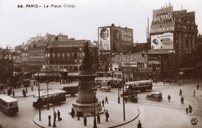 Framed Print : Paris, France - La Place Clichy