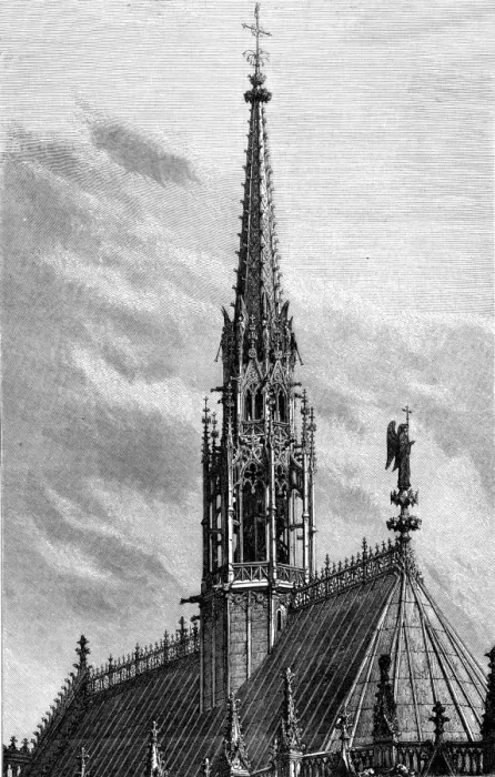 Framed Print : Paris, France - La Sainte Chapelle, la nouvelle fleche Framed Print : Paris, France - La Sainte Chapelle, la nouvelle fleche