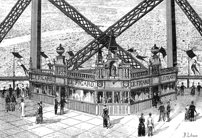 Framed Print : Paris, France - La Tour Eiffel, printing house Figaro Framed Print : Paris, France - La Tour Eiffel, printing house Figaro