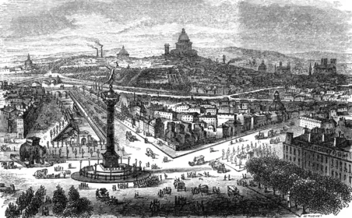 Framed Print : Paris, France - Place de la Bastille, Colonne de Juillet Framed Print : Paris, France - Place de la Bastille, Colonne de Juillet