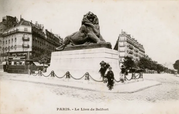 Framed Print : Paris, France - Statue of the Belfort Lion Framed Print : Paris, France - Statue of the Belfort Lion