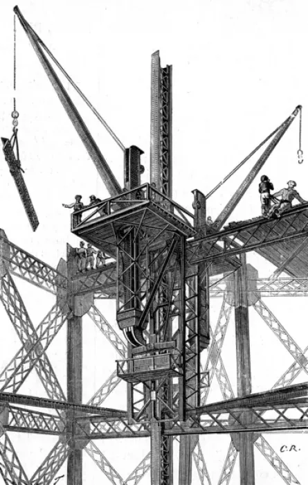 Framed Print : Paris, France - Tour Eiffel, Construction Framed Print : Paris, France - Tour Eiffel, Construction