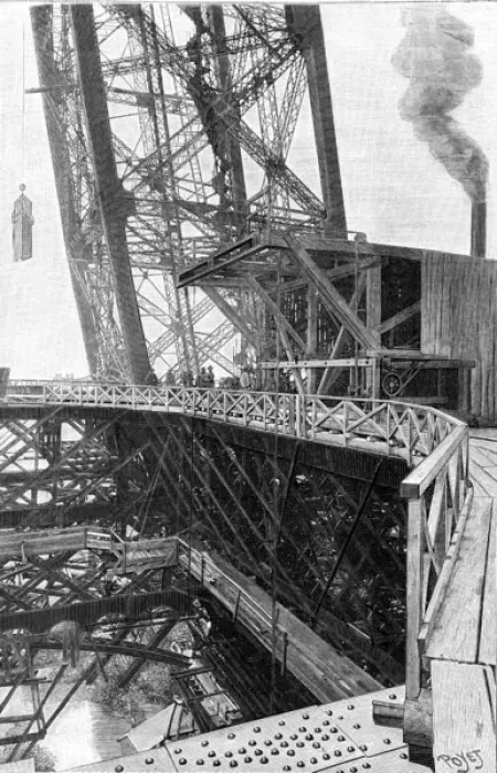 Framed Print : Paris, France - Tour Eiffel, Construction Framed Print : Paris, France - Tour Eiffel, Construction