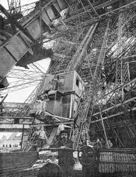 Framed Print : Paris, France - Tour Eiffel, Construction Framed Print : Paris, France - Tour Eiffel, Construction