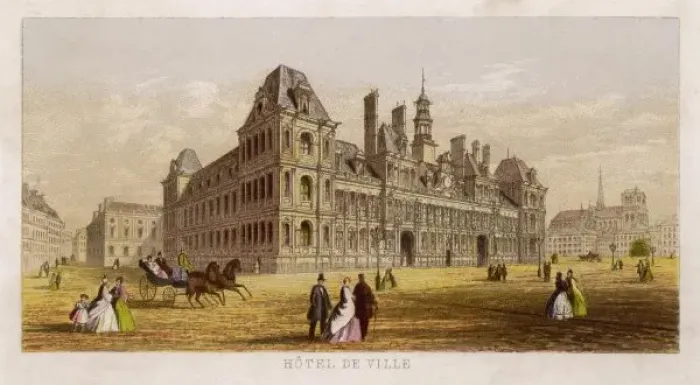 Framed Print : Paris / Hotel De Ville Framed Print : Paris / Hotel De Ville