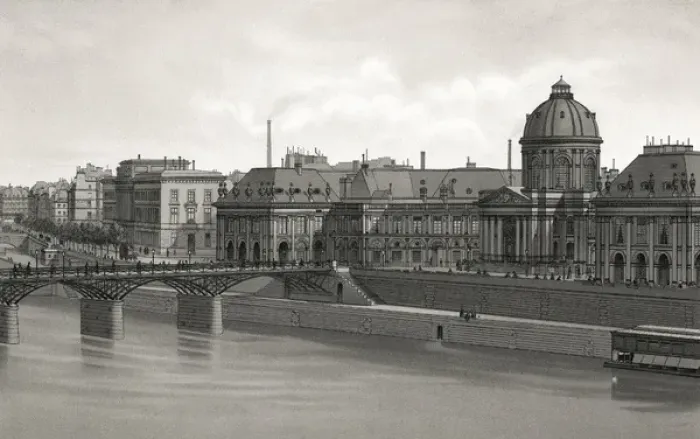 Framed Print : Paris / Institut 1877 Framed Print : Paris / Institut 1877