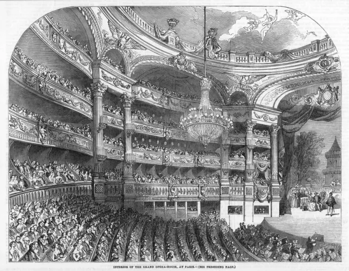 Framed Print : PARIS / L OPERA / 1854 / ILN Framed Print : PARIS / L OPERA / 1854 / ILN