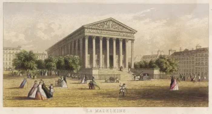 Framed Print : Paris / La Madeleine C1860 Framed Print : Paris / La Madeleine C1860