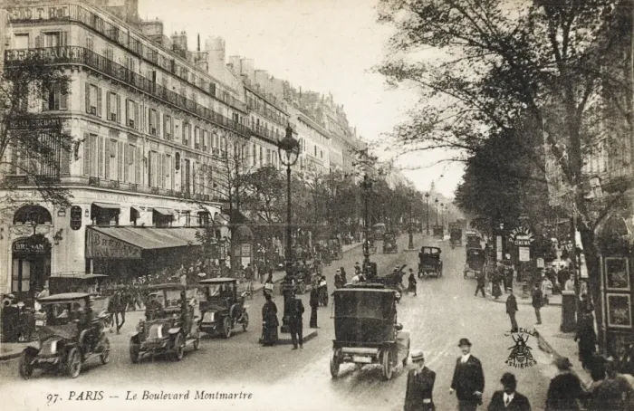 Framed Print : Paris - Le Boulevard Montmartre Framed Print : Paris - Le Boulevard Montmartre