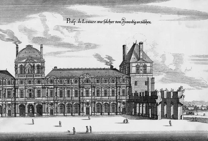 Framed Print : PARIS / LOUVRE C1640 Framed Print : PARIS / LOUVRE C1640