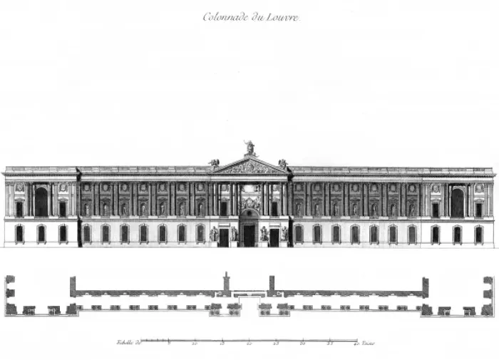 Framed Print : Paris / Louvre C1760 Framed Print : Paris / Louvre C1760