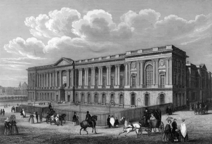 Framed Print : Paris / Louvre C1856 Framed Print : Paris / Louvre C1856