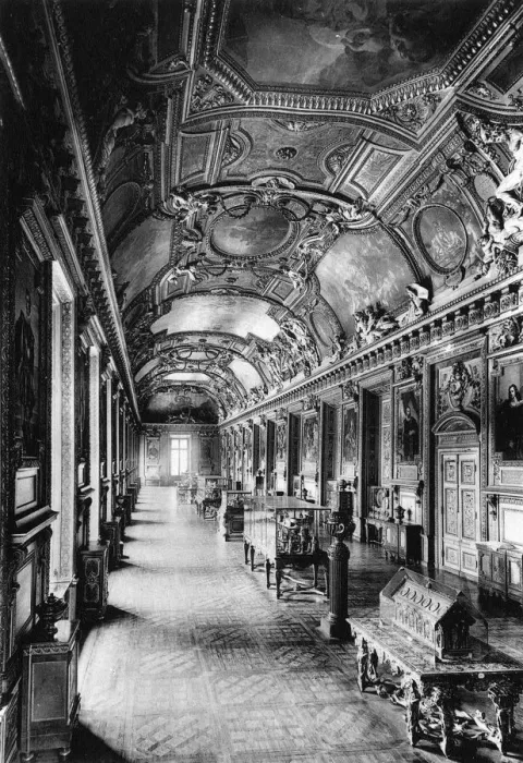 Framed Print : PARIS / LOUVRE INT C1900 Framed Print : PARIS / LOUVRE INT C1900