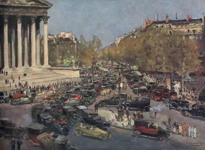 Framed Print : Paris / Madeleine 1925 Framed Print : Paris / Madeleine 1925