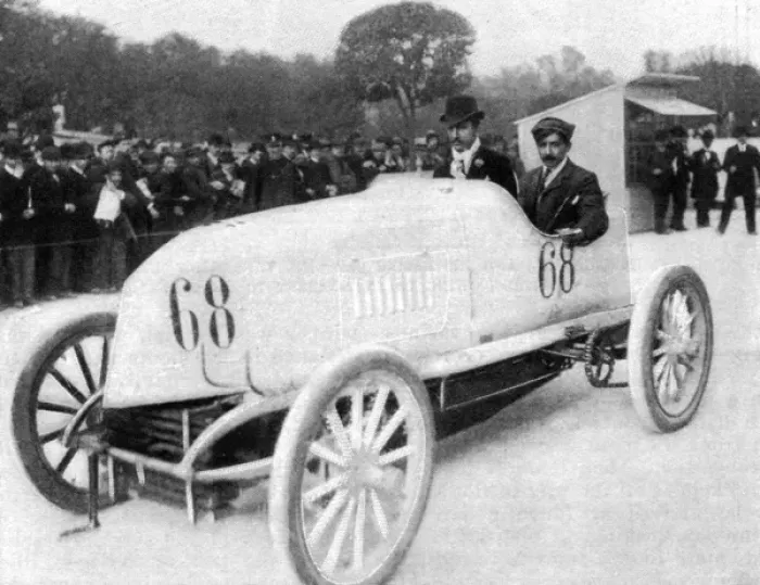Framed Print : Paris-Madrid Race 1903 Framed Print : Paris-Madrid Race 1903