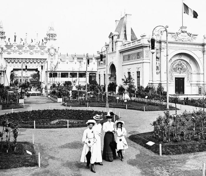 Framed Print : The Paris Municipal Pavilion, The Franco-British Framed Print : The Paris Municipal Pavilion, The Franco-British
