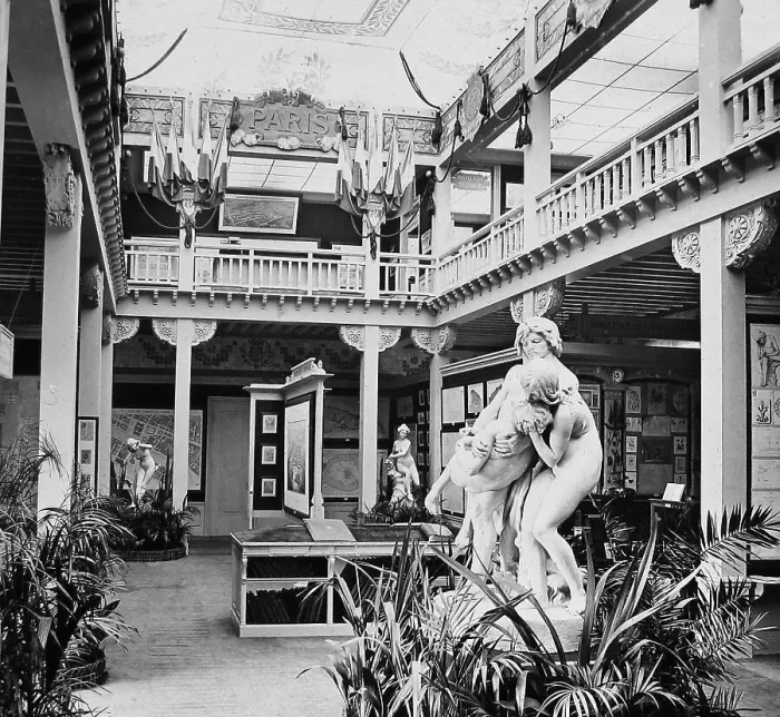 Framed Print : The Paris Municipal Pavilion, The Franco-British Framed Print : The Paris Municipal Pavilion, The Franco-British