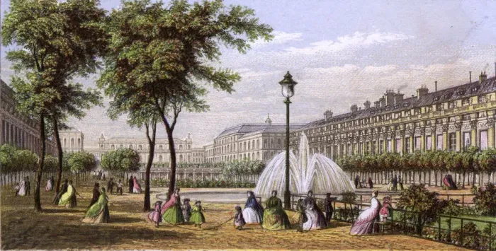 Framed Print : PARIS / PALAIS ROYAL C1860 Framed Print : PARIS / PALAIS ROYAL C1860
